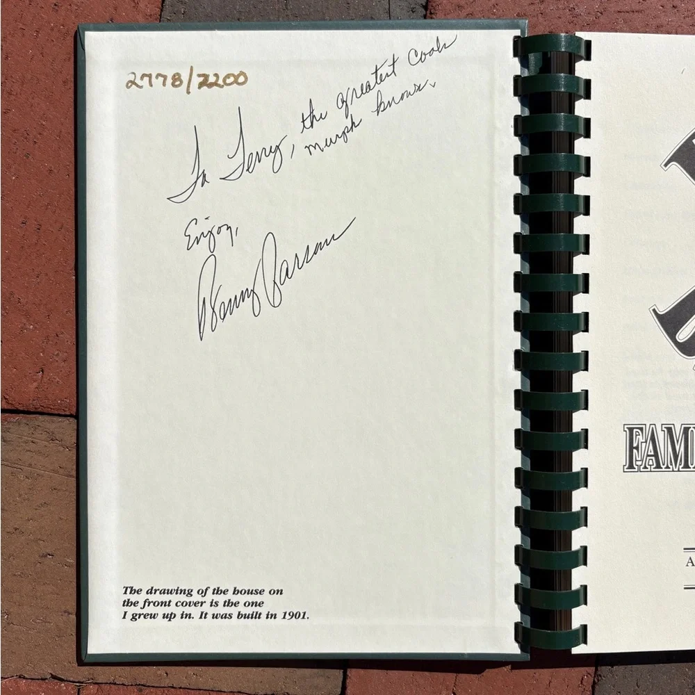 1993 Appalachian Mountains Signed Buffet Benny's Family Cookbook Biscuits Grub